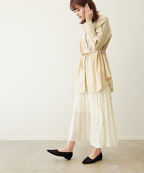 JELLY BEANS(ジェリービーンズ)の「シアーコンビフラットパンプス(204-32633)JELLY BEANS(ジェリービーンズ)(パンプス・レディース・ブラック/ベージュ/イエロー・23/24/22.5/24.5/23.5)」の5枚目の写真