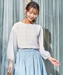 【洗える】シャドーボーダー カットソー