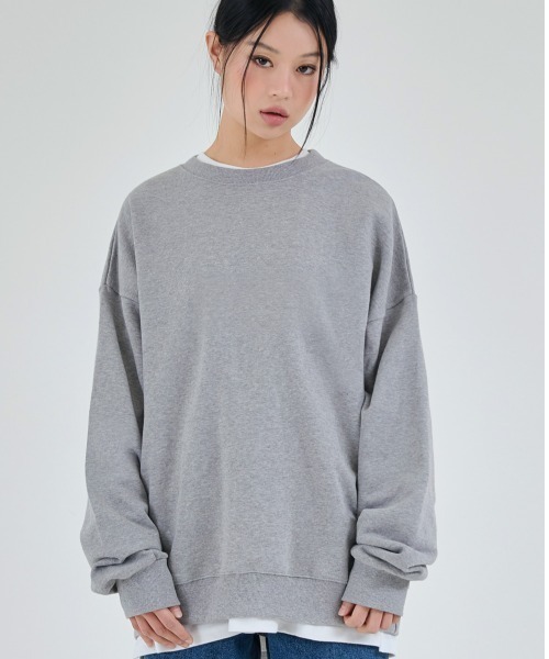 ACOVER(オコボ)の「『ACOVER/オコボ』TUMBLE SWEAT SHIRT/タンブル ロングスリーブ スウェットシャツ(スウェット・レディース・ブラック/イエロー/ネイビー/ブルー/ピンク/アイボリー/グレー/ライトグリーン・M/L)」の4枚目の写真