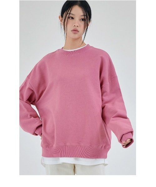 ACOVER(オコボ)の「『ACOVER/オコボ』TUMBLE SWEAT SHIRT/タンブル ロングスリーブ スウェットシャツ(スウェット・レディース・ブラック/イエロー/ネイビー/ブルー/ピンク/アイボリー/グレー/ライトグリーン・M/L)」の8枚目の写真