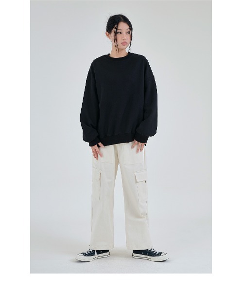 ACOVER(オコボ)の「『ACOVER/オコボ』TUMBLE SWEAT SHIRT/タンブル ロングスリーブ スウェットシャツ(スウェット・レディース・ブラック/イエロー/ネイビー/ブルー/ピンク/アイボリー/グレー/ライトグリーン・M/L)」の12枚目の写真