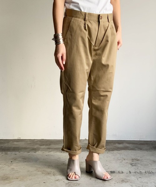 MONT KEMMEL(モンケメル)の「ST:MONT KEMEL PANTALON WORK PANTS/モンケメル ワークパンツ(チノパンツ・レディース・ベージュ/ブルー/ネイビー/ブラック・38/40/42/36)」の11枚目の写真