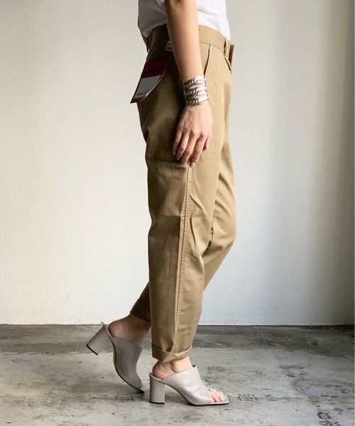 MONT KEMMEL(モンケメル)の「ST:MONT KEMEL PANTALON WORK PANTS/モンケメル ワークパンツ(チノパンツ・レディース・ベージュ/ブルー/ネイビー/ブラック・38/40/42/36)」の12枚目の写真