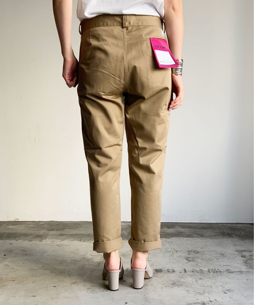 MONT KEMMEL(モンケメル)の「ST:MONT KEMEL PANTALON WORK PANTS/モンケメル ワークパンツ(チノパンツ・レディース・ベージュ/ブルー/ネイビー/ブラック・38/40/42/36)」の13枚目の写真