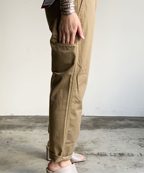 MONT KEMMEL(モンケメル)の「ST:MONT KEMEL PANTALON WORK PANTS/モンケメル ワークパンツ(チノパンツ・レディース・ベージュ/ブルー/ネイビー/ブラック・38/40/42/36)」の14枚目の写真