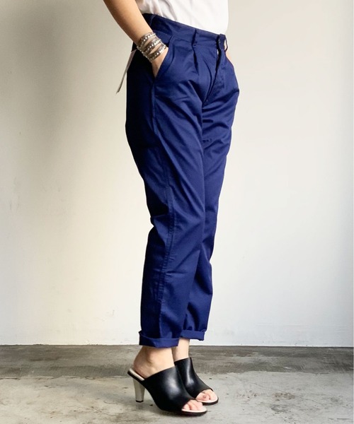 MONT KEMMEL(モンケメル)の「ST:MONT KEMEL PANTALON WORK PANTS/モンケメル ワークパンツ(チノパンツ・レディース・ベージュ/ブルー/ネイビー/ブラック・38/40/42/36)」の15枚目の写真