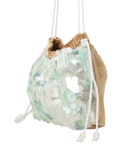 merry jenny（メリージェニー）の「Utopiaスパンコールポシェット（ショルダーバッグ・レディース・ピンク/ミント・FREE）」の3枚目の写真