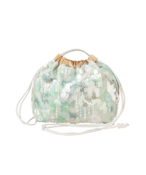 merry jenny（メリージェニー）の「Utopiaスパンコールポシェット（ショルダーバッグ・レディース・ピンク/ミント・FREE）」の9枚目の写真