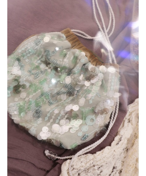 merry jenny（メリージェニー）の「Utopiaスパンコールポシェット（ショルダーバッグ・レディース・ピンク/ミント・FREE）」の20枚目の写真