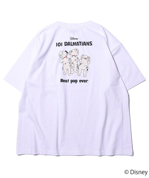 FREAK'S STORE（フリークスストア）の「WEB限定 【101 Dalmatians】FREAK'S STORE 別注 バックプリントクルーネックTシャツ/ビッグシルエット/アニメプリント（Tシャツ/カットソー・メンズ・ホワイト/ブラック/サックスブルー/ピンク・SMALL/MEDIUM/LARGE）」の13枚目の写真