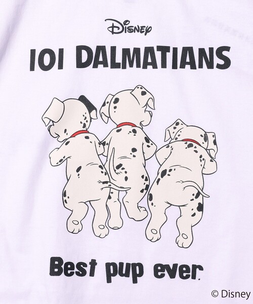 FREAK'S STORE（フリークスストア）の「WEB限定 【101 Dalmatians】FREAK'S STORE 別注 バックプリントクルーネックTシャツ/ビッグシルエット/アニメプリント（Tシャツ/カットソー・メンズ・ホワイト/ブラック/サックスブルー/ピンク・SMALL/MEDIUM/LARGE）」の11枚目の写真