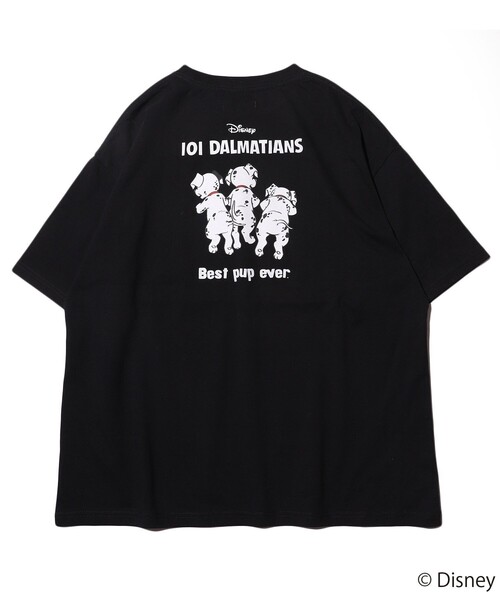 FREAK'S STORE（フリークスストア）の「WEB限定 【101 Dalmatians】FREAK'S STORE 別注 バックプリントクルーネックTシャツ/ビッグシルエット/アニメプリント（Tシャツ/カットソー・メンズ・ホワイト/ブラック/サックスブルー/ピンク・SMALL/MEDIUM/LARGE）」の17枚目の写真