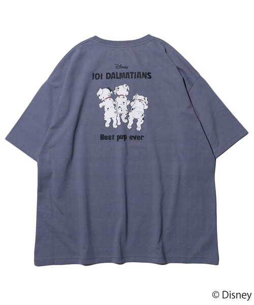FREAK'S STORE（フリークスストア）の「WEB限定 【101 Dalmatians】FREAK'S STORE 別注 バックプリントクルーネックTシャツ/ビッグシルエット/アニメプリント（Tシャツ/カットソー・メンズ・ホワイト/ブラック/サックスブルー/ピンク・SMALL/MEDIUM/LARGE）」の10枚目の写真