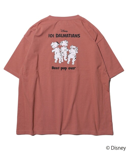 FREAK'S STORE（フリークスストア）の「WEB限定 【101 Dalmatians】FREAK'S STORE 別注 バックプリントクルーネックTシャツ/ビッグシルエット/アニメプリント（Tシャツ/カットソー・メンズ・ホワイト/ブラック/サックスブルー/ピンク・SMALL/MEDIUM/LARGE）」の6枚目の写真