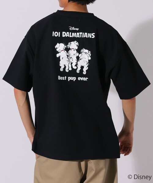 FREAK'S STORE（フリークスストア）の「WEB限定 【101 Dalmatians】FREAK'S STORE 別注 バックプリントクルーネックTシャツ/ビッグシルエット/アニメプリント（Tシャツ/カットソー・メンズ・ホワイト/ブラック/サックスブルー/ピンク・SMALL/MEDIUM/LARGE）」の16枚目の写真