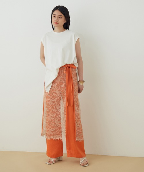 ADAM ET ROPE'(アダムエロペ)の「【SETアイテム】レース付サテンパンツ(その他パンツ・レディース・オレンジ/イエロー系その他・FREE)」の16枚目の写真