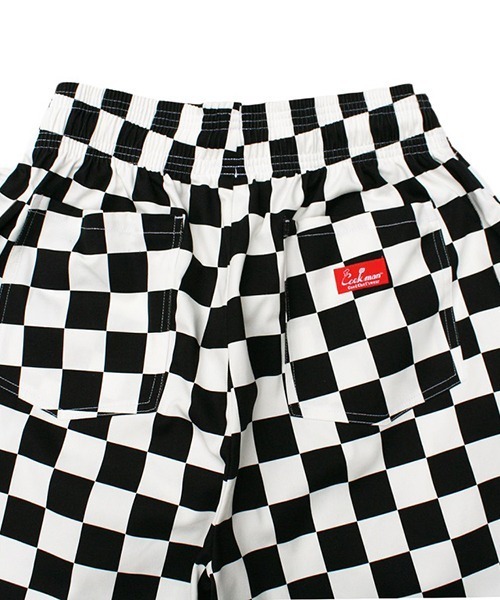 COOKMAN(クックマン)の「Cookman クックマン シェフショートパンツ ハーフパンツ イージーパンツ チェッカー(その他パンツ・メンズ・ブラック・SMALL/MEDIUM/LARGE/X-LARGE)」の5枚目の写真