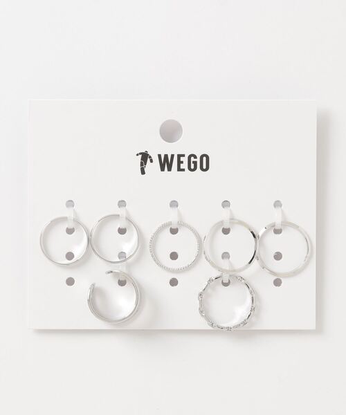 WEGO（ウィゴー）の「WEGO/【7点セット】シンプルリング（リング・レディース・シルバー・FREE）」の2枚目の写真