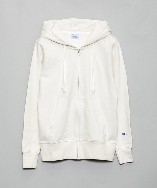 AS KNOW AS PINKY(アズノゥアズピンキー)の「Champion☆ZIPフーディー(パーカー・レディース・ネイビー/ミント/グレー/オフホワイト・M)」の2枚目の写真