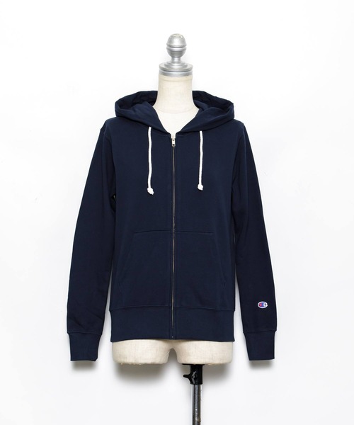 AS KNOW AS PINKY(アズノゥアズピンキー)の「Champion☆ZIPフーディー(パーカー・レディース・ネイビー/ミント/グレー/オフホワイト・M)」の14枚目の写真