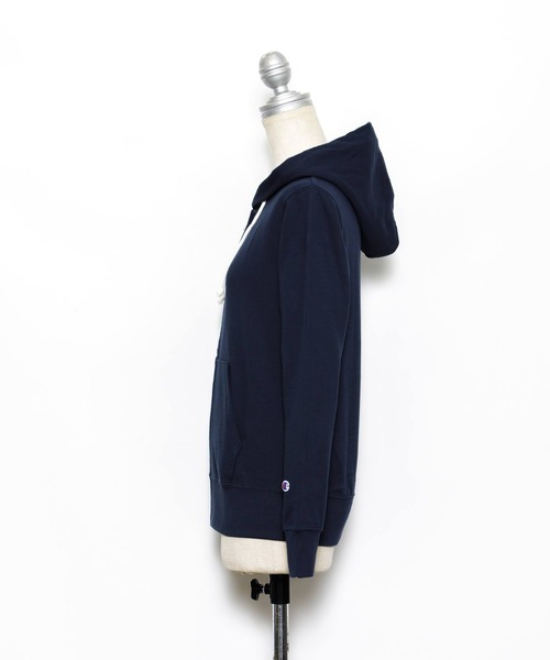 AS KNOW AS PINKY(アズノゥアズピンキー)の「Champion☆ZIPフーディー(パーカー・レディース・ネイビー/ミント/グレー/オフホワイト・M)」の10枚目の写真