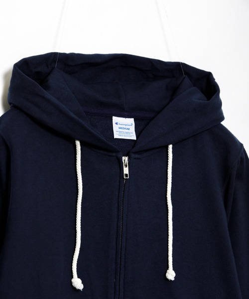 AS KNOW AS PINKY(アズノゥアズピンキー)の「Champion☆ZIPフーディー(パーカー・レディース・ネイビー/ミント/グレー/オフホワイト・M)」の13枚目の写真