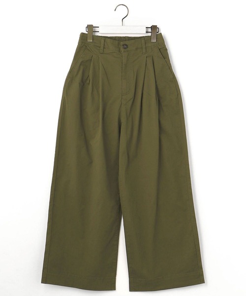 NICOLE white(ニコルホワイト)の「ワイドストレートパンツ(その他パンツ・レディース・カーキ/ベージュ/ネイビー・FREE)」の6枚目の写真