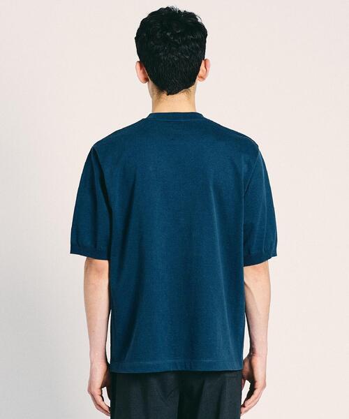 BATONER（バトナー）の「＜BATONER（バトナー）＞ 【別注】ハイカウント クルーネック（ニット/セーター・メンズ・ホワイト/グレー/コバルトブルー・3/2/1）」の11枚目の写真