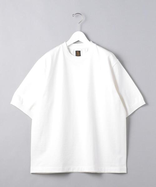 BATONER（バトナー）の「＜BATONER（バトナー）＞ 【別注】ハイカウント クルーネック（ニット/セーター・メンズ・ホワイト/グレー/コバルトブルー・3/2/1）」の4枚目の写真