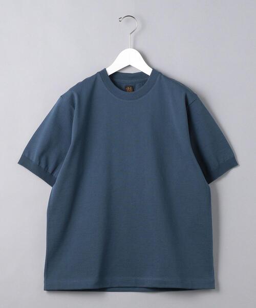 BATONER（バトナー）の「＜BATONER（バトナー）＞ 【別注】ハイカウント クルーネック（ニット/セーター・メンズ・ホワイト/グレー/コバルトブルー・3/2/1）」の13枚目の写真