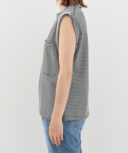 SLOBE citron.（スローブシトロン）の「SLOBE citron. BIGポッケノースリーブ【手洗い可能】◆（Tシャツ/カットソー・レディース・ホワイト/ベージュ/カーキ/ブラック系その他・FREE）」の5枚目の写真