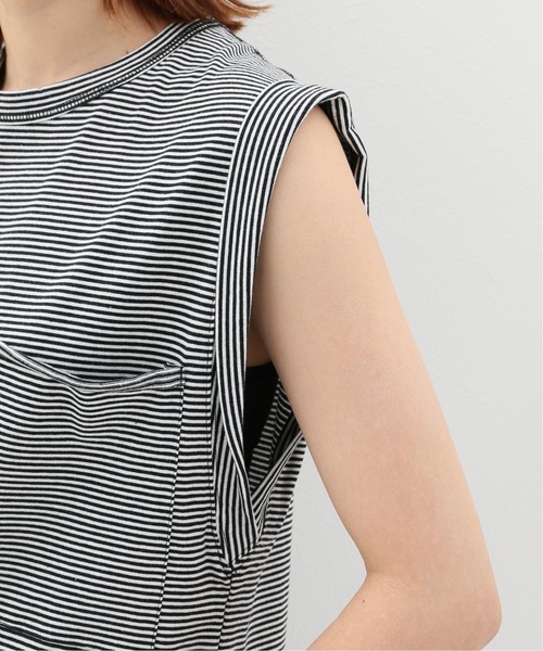 SLOBE citron.（スローブシトロン）の「SLOBE citron. BIGポッケノースリーブ【手洗い可能】◆（Tシャツ/カットソー・レディース・ホワイト/ベージュ/カーキ/ブラック系その他・FREE）」の9枚目の写真