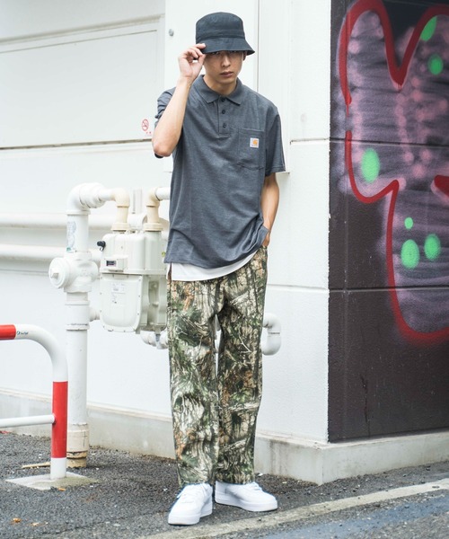 Carhartt（カーハート）の「WEGO/CARHARTT Polo半袖Tシャツ（ポロシャツ・メンズ・ブラック/ネイビー/ダークグレー/杢グレー/グリーン系その他・SMALL/MEDIUM/LARGE/X-LARGE）」の11枚目の写真