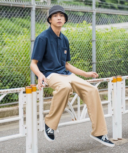 Carhartt（カーハート）の「WEGO/CARHARTT Polo半袖Tシャツ（ポロシャツ・メンズ・ブラック/ネイビー/ダークグレー/杢グレー/グリーン系その他・SMALL/MEDIUM/LARGE/X-LARGE）」の20枚目の写真