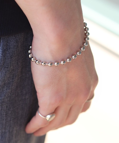 B:MING by BEAMS（ビーミングバイビームス）の「B:MING by BEAMS / ボールチェーン ブレスレット（ブレスレット・メンズ・シルバー・ONE SIZE）」の6枚目の写真