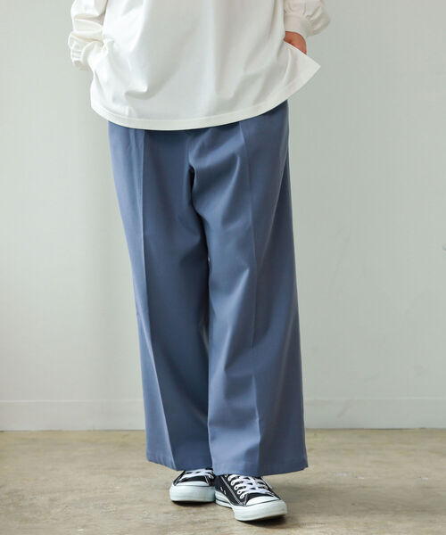 BeAMS DOT（ビームスドット）の「【WEB限定】BeAMS DOT / ワイド センタープレスパンツ（スラックス・メンズ・ブラック/オフホワイト/ブルー系その他・SMALL/MEDIUM/LARGE）」の6枚目の写真