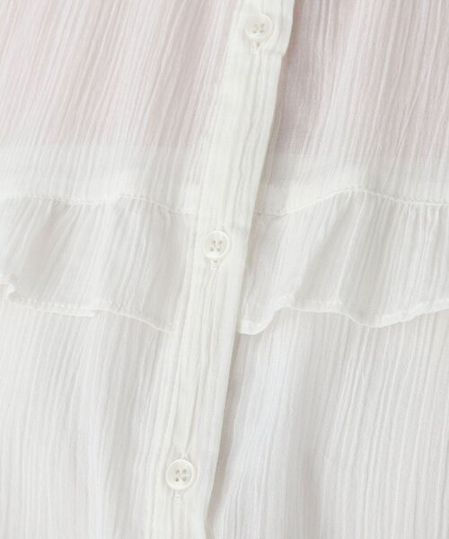 DRESKIP（ドレスキップ）の「◆楊柳フリルブラウス（シャツ/ブラウス・レディース・ブラック/ブラウン系その他2/オフホワイト・02/03）」の10枚目の写真