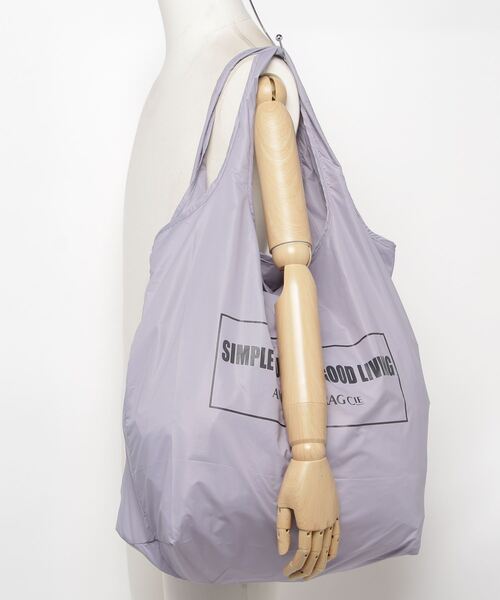 AMERICAN RAG CIE（アメリカンラグシー）の「ポータブルエコバッグ（エコバッグ/サブバッグ・レディース・ダークグリーン/ダークブルー/サックスブルー/オレンジ/ブルー/グレー/ライラック/レッド/ブルーグリーン/ライトグレー/ボルドー/イエロー・FREE）」の17枚目の写真