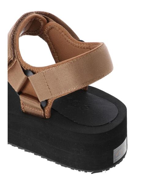 koe（コエ）の「厚底ベルクロスポーツサンダル*（サンダル・レディース・ホワイト/パープル/ブラック/ベージュ・M/L）」の12枚目の写真