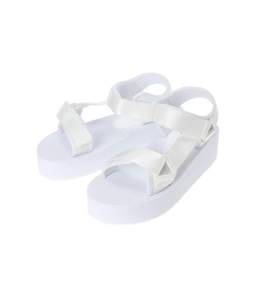 koe（コエ）の「厚底ベルクロスポーツサンダル*（サンダル・レディース・ホワイト/パープル/ブラック/ベージュ・M/L）」の14枚目の写真