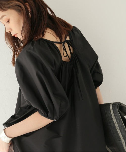 JOURNAL STANDARD（ジャーナルスタンダード）の「ペーパーローンバックコンシャスブラウス（シャツ/ブラウス・レディース・ブラック/ブラウン・FREE）」の9枚目の写真