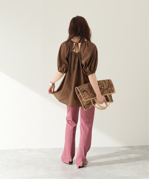 JOURNAL STANDARD（ジャーナルスタンダード）の「ペーパーローンバックコンシャスブラウス（シャツ/ブラウス・レディース・ブラック/ブラウン・FREE）」の18枚目の写真