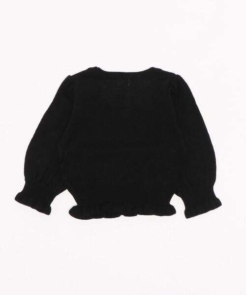 pairmanon(ペアマノン)の「【ママとおそろい】 ガールズパフスリーブ長袖ニットプルオーバー(ニット/セーター・キッズ・ミント/ブラック/アイボリー/モカ・140/150/120/100/130/110/90)」の17枚目の写真