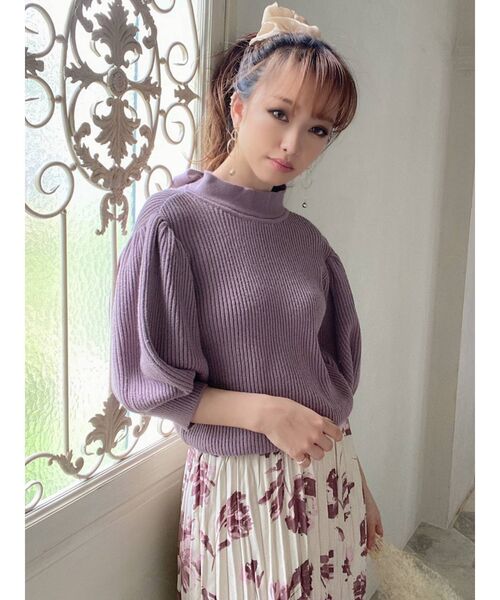 RESEXXY（リゼクシー）の「クリンクルフレアスカート（スカート・レディース・ブラウン/アイボリー/ネイビー・FREE）」の14枚目の写真