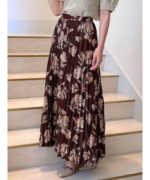 RESEXXY（リゼクシー）の「クリンクルフレアスカート（スカート・レディース・ブラウン/アイボリー/ネイビー・FREE）」の18枚目の写真