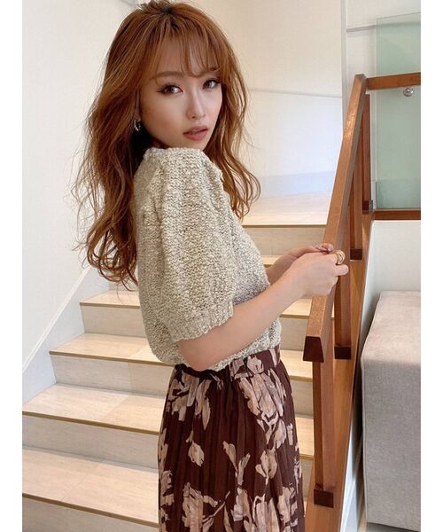 RESEXXY（リゼクシー）の「クリンクルフレアスカート（スカート・レディース・ブラウン/アイボリー/ネイビー・FREE）」の19枚目の写真