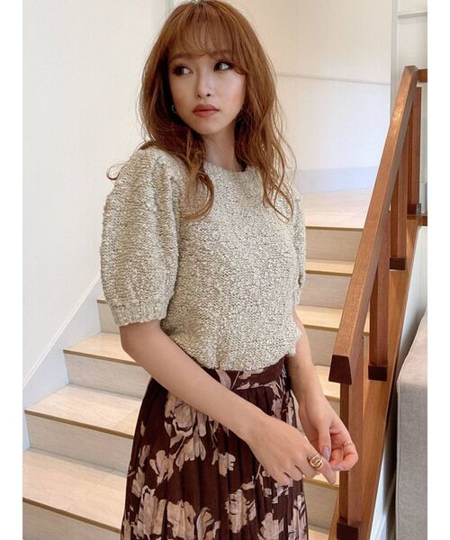 RESEXXY（リゼクシー）の「クリンクルフレアスカート（スカート・レディース・ブラウン/アイボリー/ネイビー・FREE）」の20枚目の写真