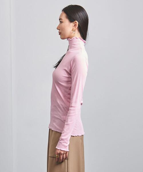 UNITED ARROWS（ユナイテッドアローズ）の「UWSC テレコ リブ ハイネック カットソー †（Tシャツ/カットソー・レディース・ブラック/オフホワイト/ライム/ピンク・FREE）」の14枚目の写真