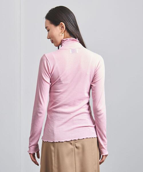 UNITED ARROWS（ユナイテッドアローズ）の「UWSC テレコ リブ ハイネック カットソー †（Tシャツ/カットソー・レディース・ブラック/オフホワイト/ライム/ピンク・FREE）」の15枚目の写真