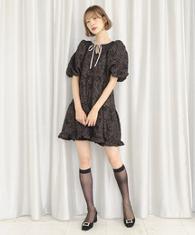 ジャガードaラインミニワンピース Titty Co Titty Co Online Store ティティーアンドコーオンラインストア